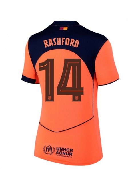 Zenske Futbalové oblečenie Barcelona Marcus Rashford #14 2025-26 Krátky Rukáv - Tretina Zenske Futbalové oblečenie Barcelona Marcus Rashford #14 2025-26 Krátky Rukáv - Tretina